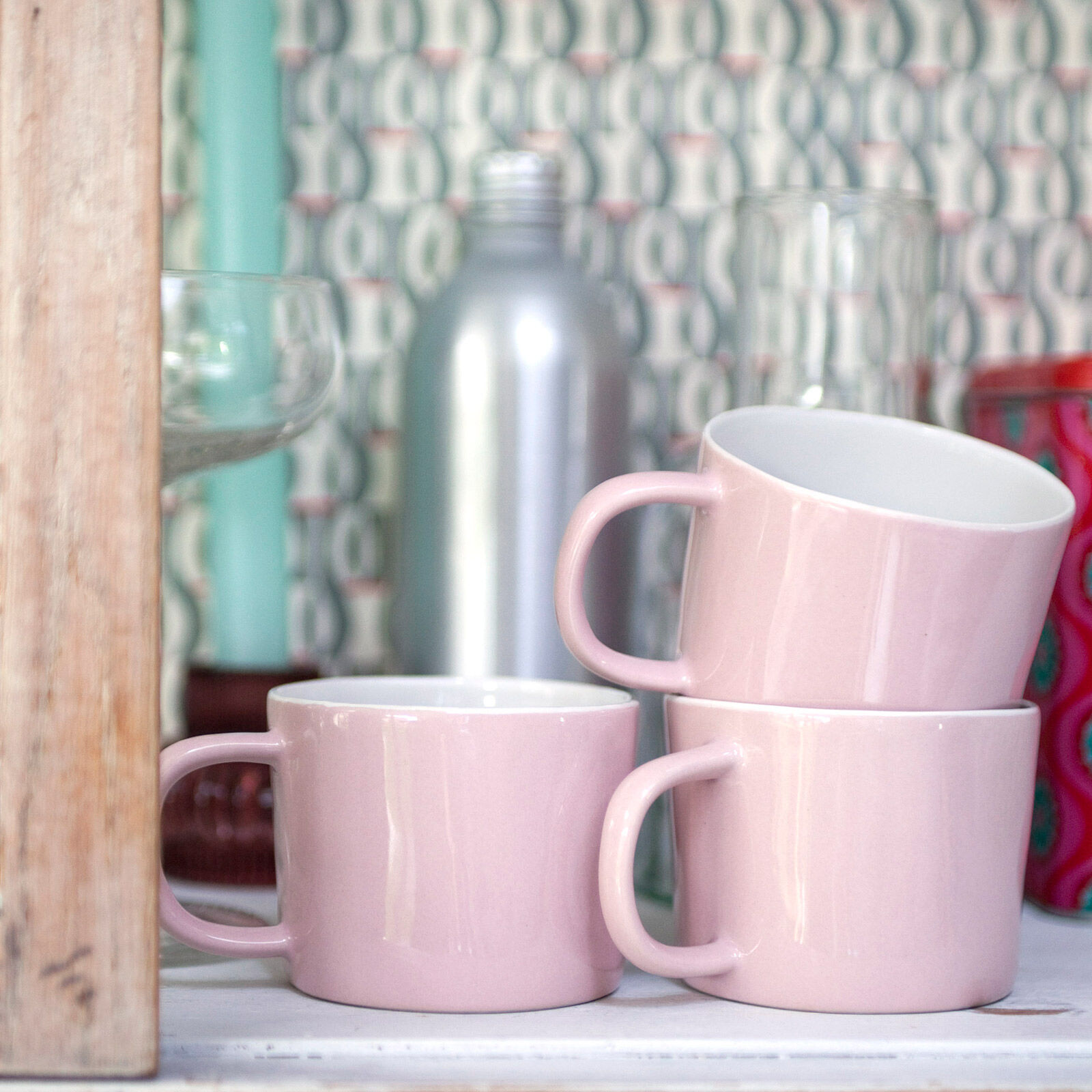 Pink stoneware mug Homeware Tate Shop Tate
